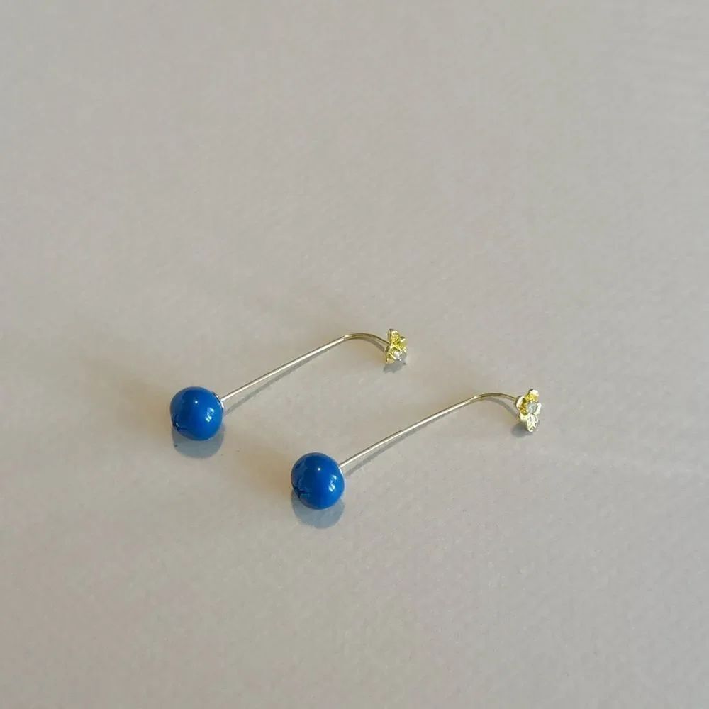 Blueberry Earrings S865 - Picture 5 of 7